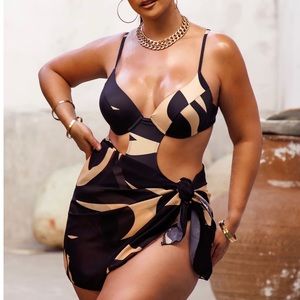 Matte Collection Cutout Swimsuit Medium